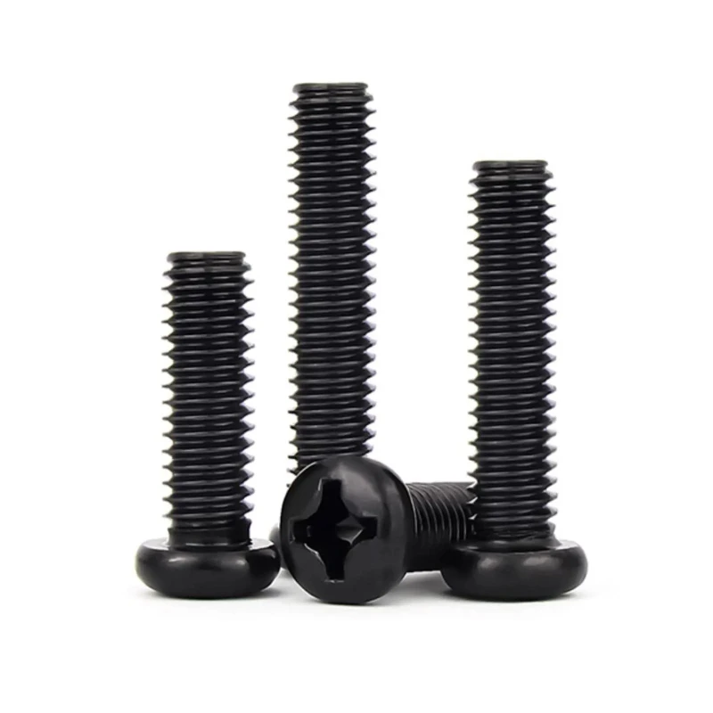 M3 M3.5 M4 M5 M6 مسامير إلكترونية مصغرة برأس فيليبس أسود #2