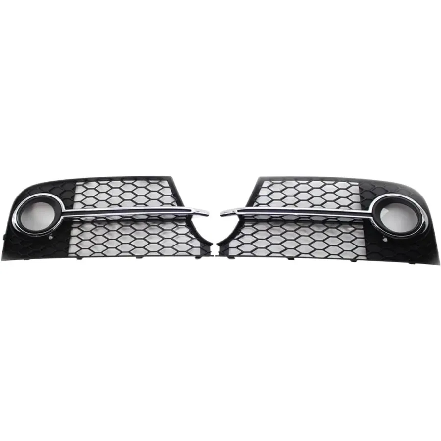 

2X Car Front Grille Honeycomb Grille Cover Mesh Grill Fit For Audi TT MK2 SLINE TTS 20112014 8J0807681KT Fog Light Grille Cover