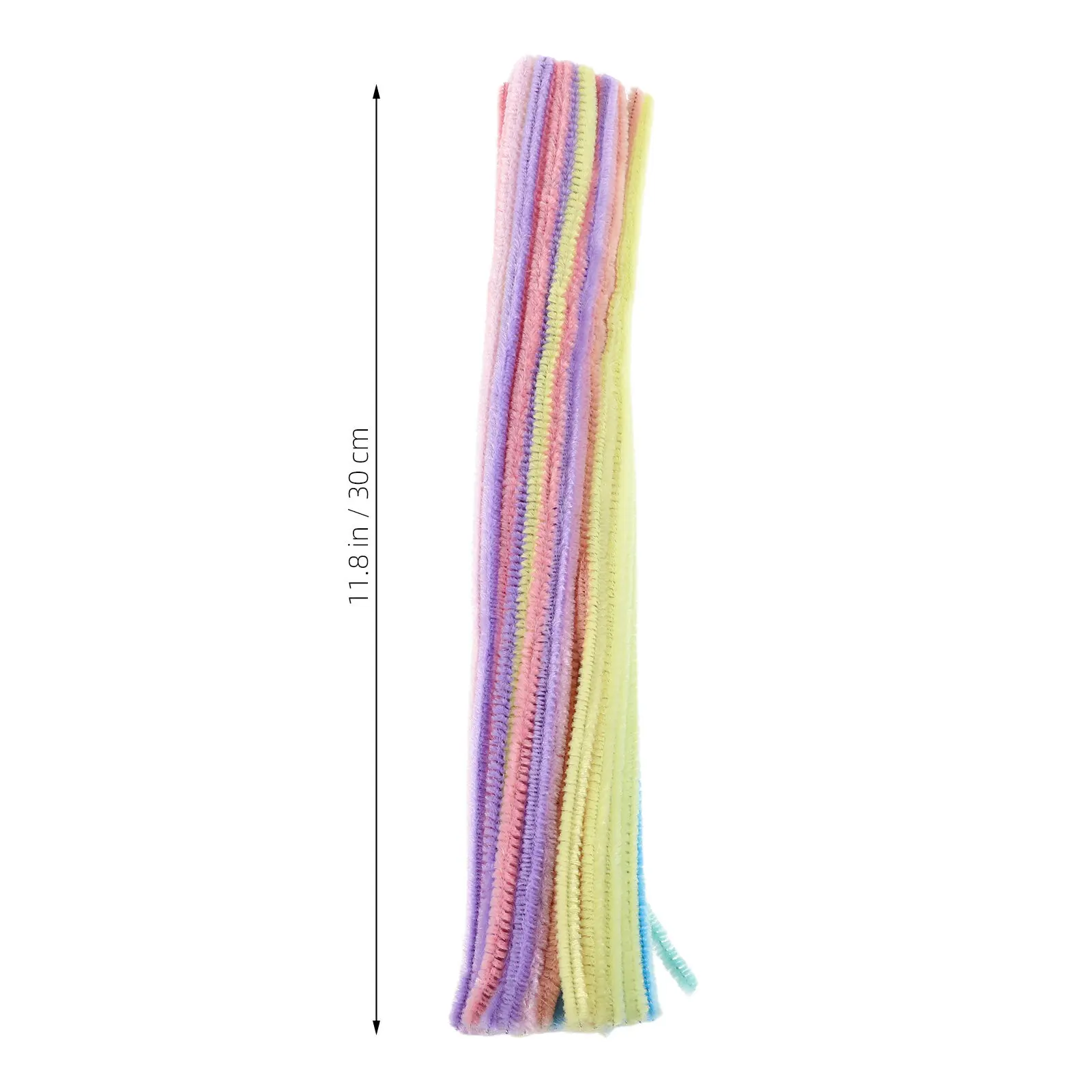 300Pcs Pastel Pipe Cleaners Bulk Craft Supplies Flexible Twisted Rods for DIY Flower Headbands Decorations Creative Projects view 2