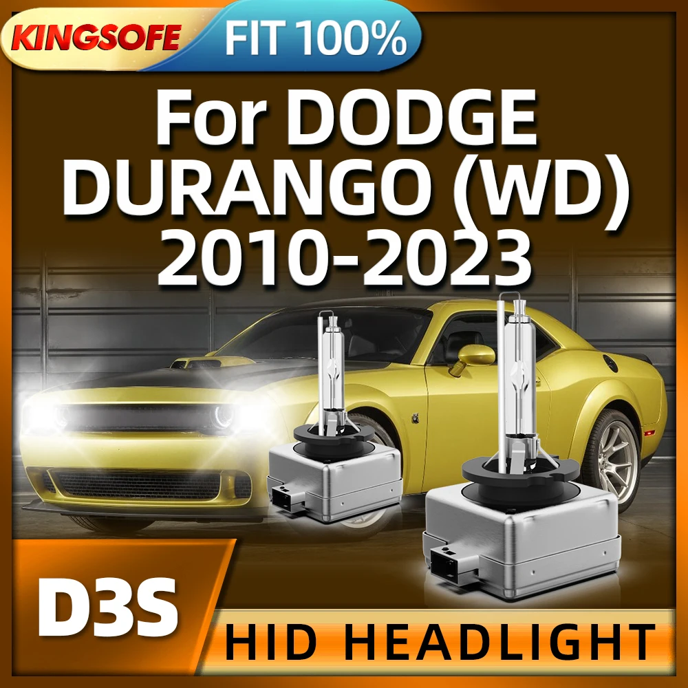 

KINGSOFE 2PCS D3S HID Bulb Xenon Lamp 6000K Light For DODGE DURANGO (WD) 2010 2011 2012 2013 2014 2015 2016 2017 2018 2019-2023