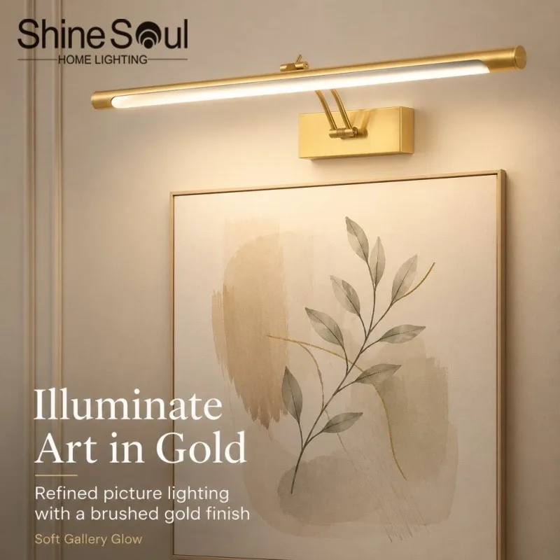 LED Vanity Mirror Light Bathroom Wall Sconce Lamp for Artwork Desk Makeup Desk Picture Frame Wall Painting Home Decor Lighting