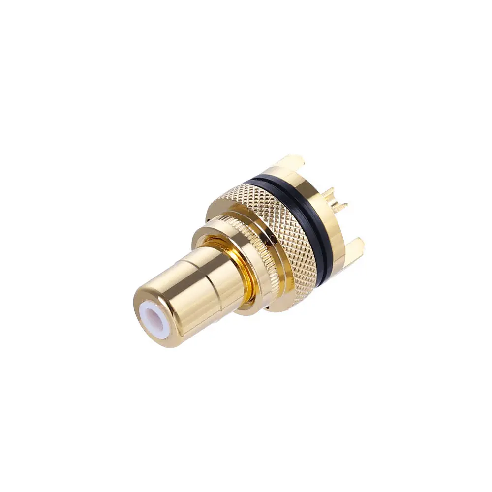 Taiwan AEC Connectors Yatai RJ-201GG-TEF Pure Copper Audio Signal RCA Jack