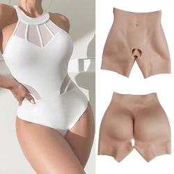 Sexy Silicone Fake Buttocks for Women 1.2cm Butt Lift and Hips Enhancer Underwear Panties Realistic Ass Crossdressing Cosplay