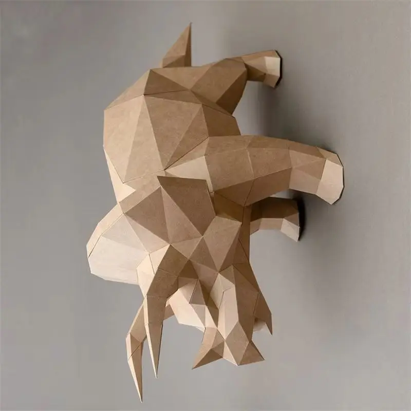 

Tyrannosaurus Rex Dinosaur 3D Paper Model DIY Papercraft Handmade Puzzles Toys Home Ornaments Floor Decoration Kraft Material