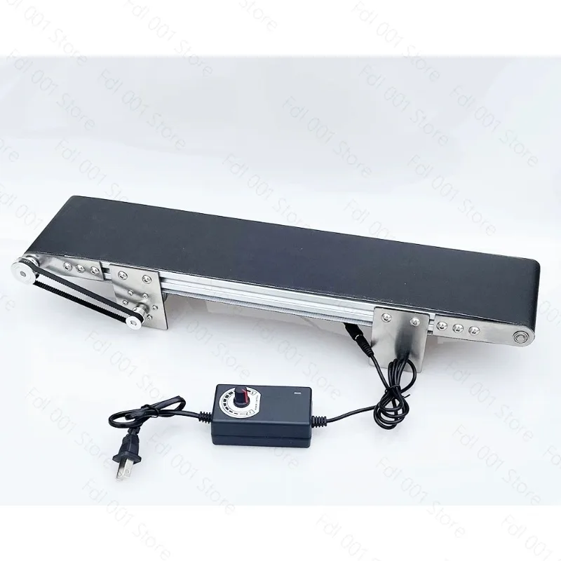 Metal desktop conveyor belt assembly line Small conveyor Student friction experiment Technological innovation Learning automatic
