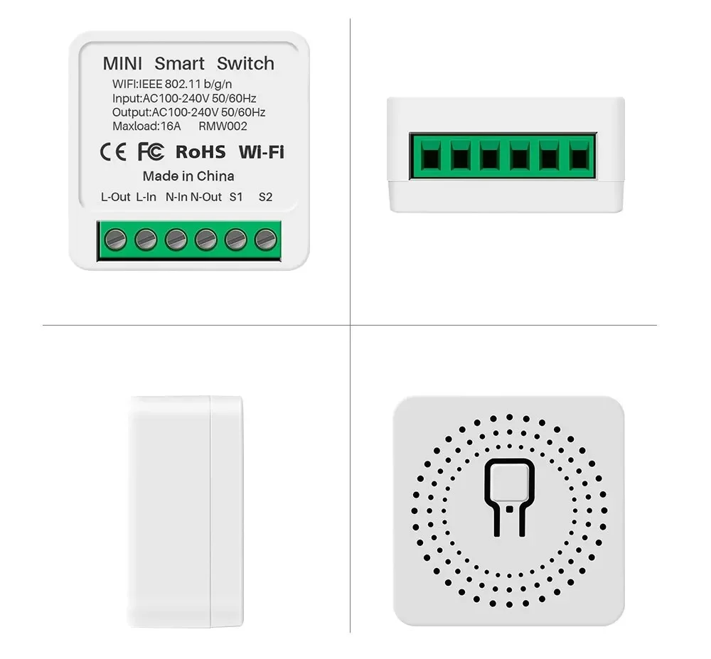 Smart Wifi Switch 16A Smart Home Light Switches Module 2 Way Control Cozylife APP Works With Alexa Google Home Alice Smartthings