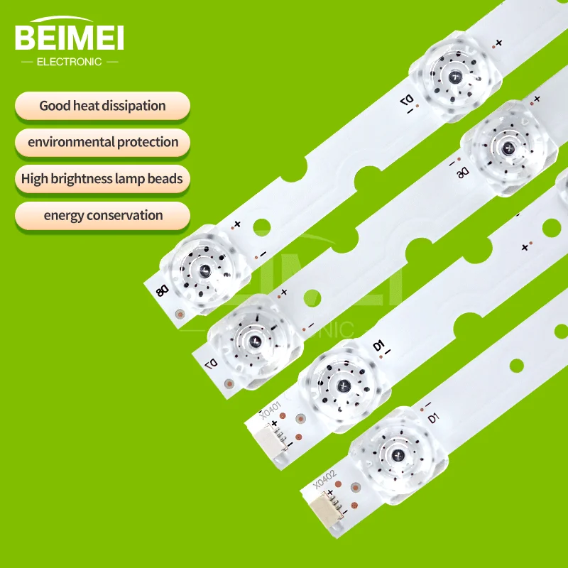 TV Backlight  55D6 B 4C-LB5508-HR03J 55HR330M08A2 LED Strips for Toshiba 55U3900C TCL 55F6 55L2 Lehua 55U1 2Pairs/SET