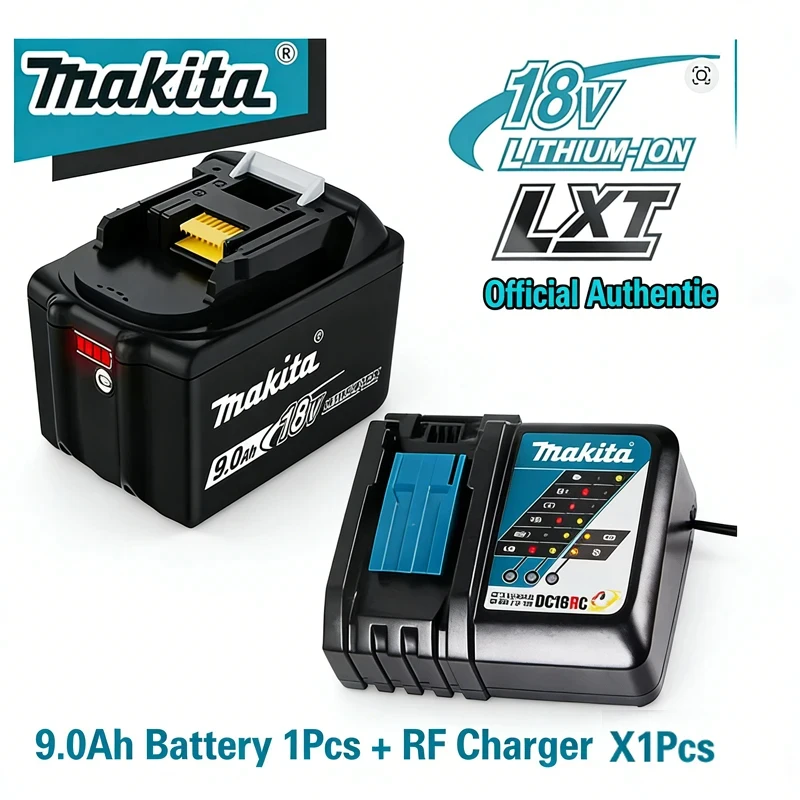 100% originele 18V Makita vervangende lithiumbatterij 5Ah 6Ah 9Ah Makita batterij BL1840 BL1830B BL1850B BL1850 BL1860 BL1815
