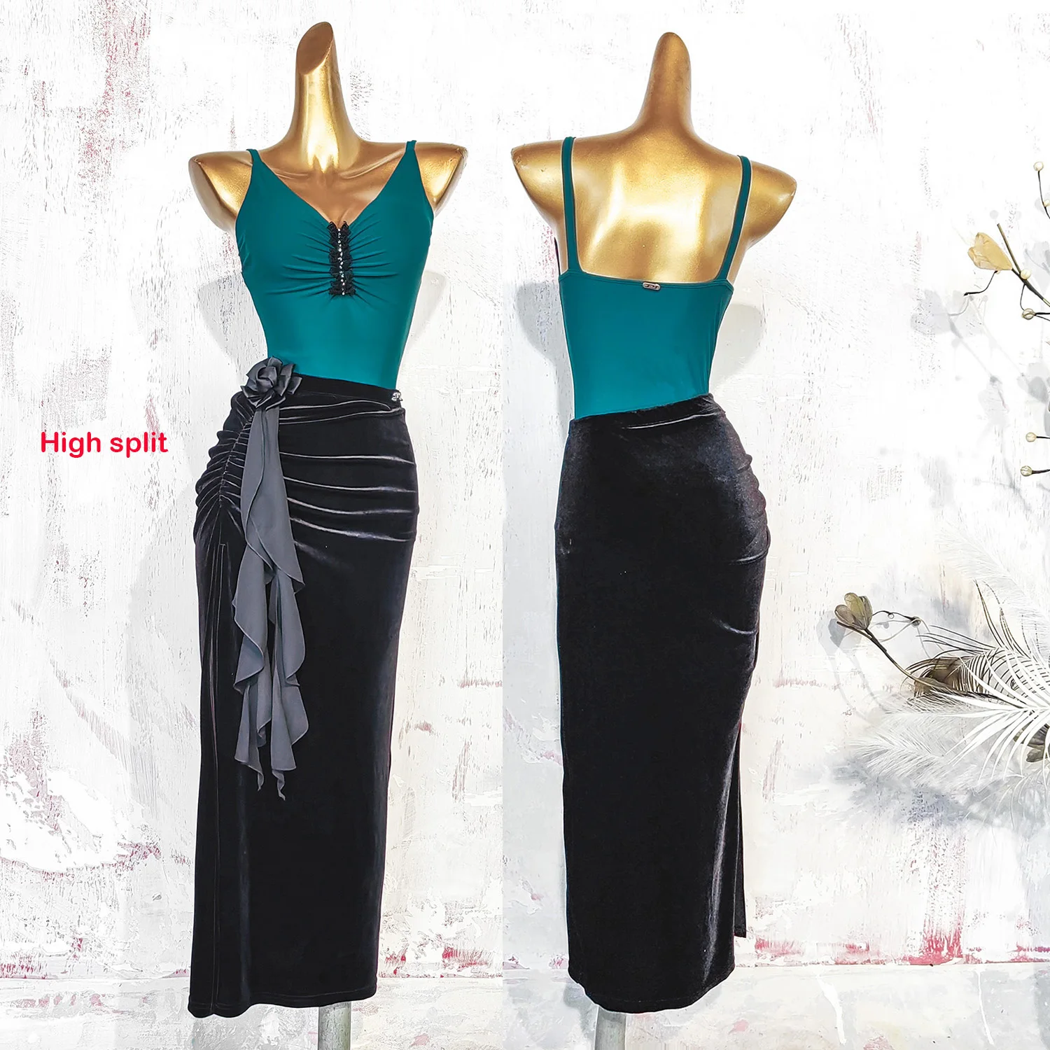 Top sexy Body per abito da ballo latino standard Costume da competizione Abbigliamento donna Abito latino-americano Nuova danza 0510