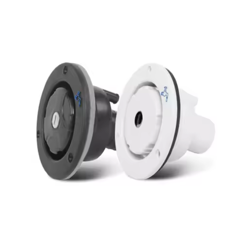 Gravity Water Inlet with Lock Water Tank Filling Port Camper Waterway RV System Boat Camper Trailer White Caravan Accessories