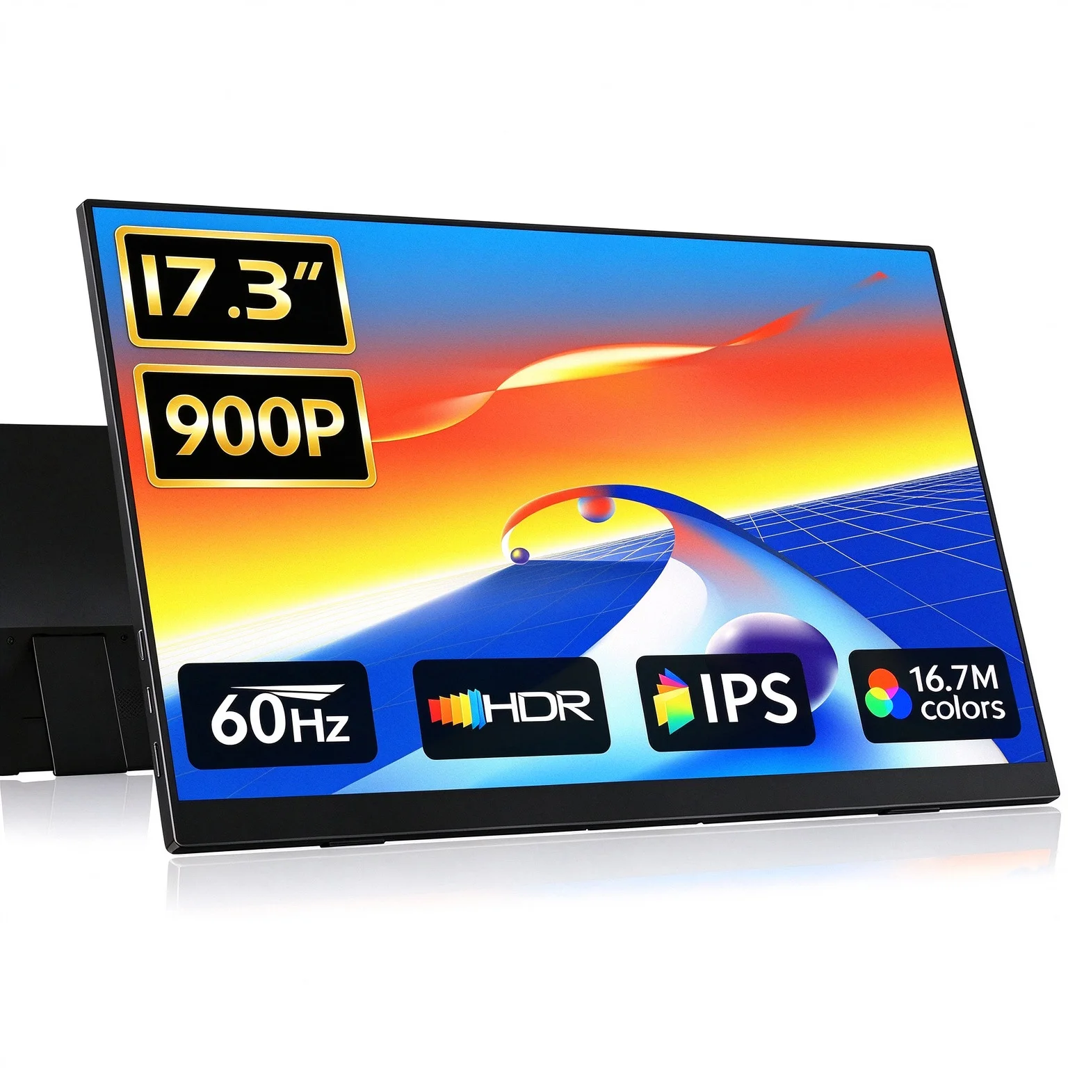 17.3 inch Portable Monitor 72%sRGB IPS 1600*900 For Cell Phone LaptopG For XBox PS4/5 PS PC TV Switch Computer Extension Display