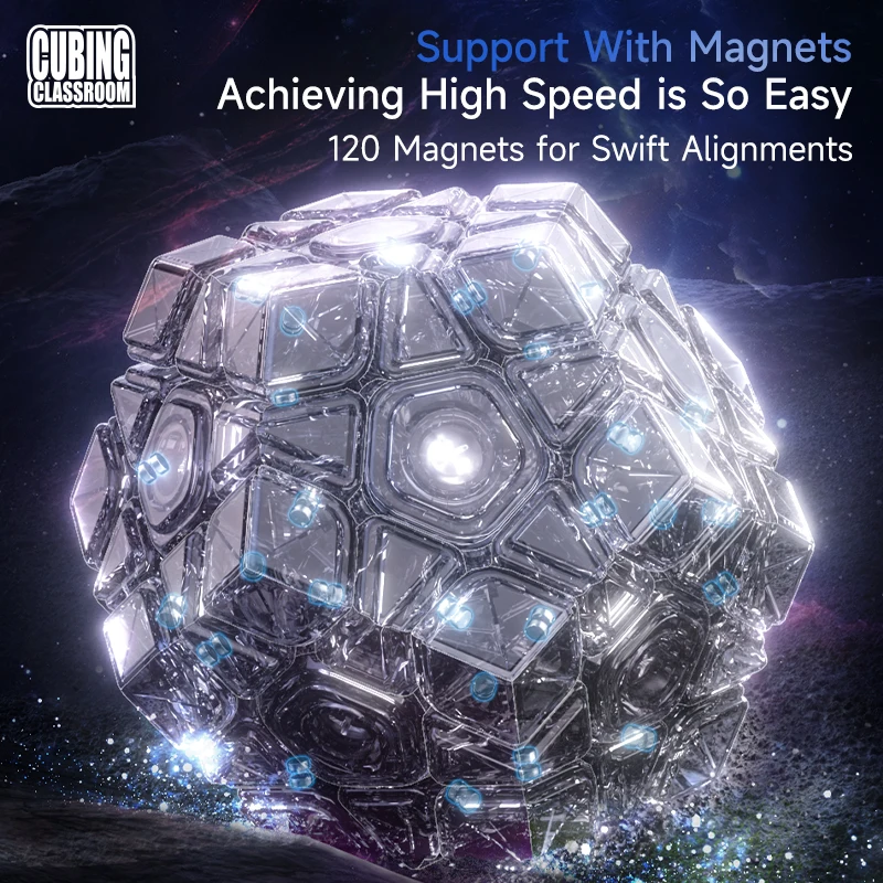 MOYU جديد المغناطيسي Megaminx V2 M 3x3 Megaminx المكعب السحري مكعب السرعة ستيكيرليس لغز Megaminxeds مكعب كوبو ماجيكو