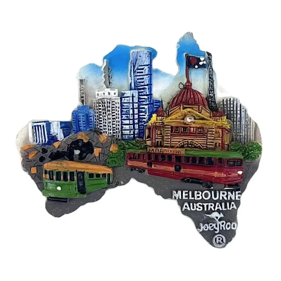 Australia Fridge Magnet Souvenir Melbourne Travel Memorial Magnetic Refrigerator Stickers Gift Home Decoration Accessories