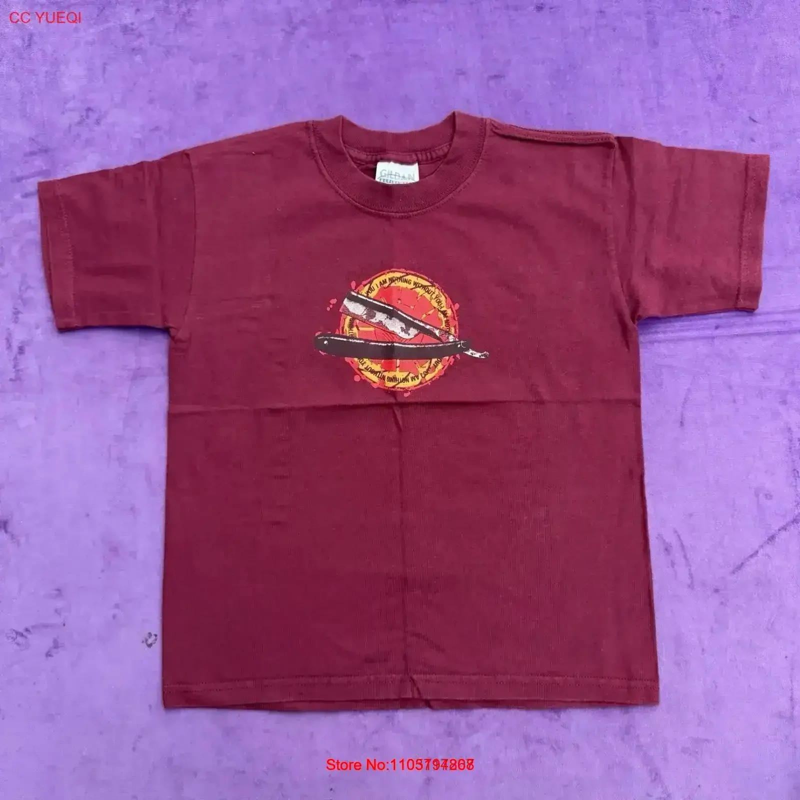 Vintage converge banda t camisa você eu não sou nada sem tamanho m crianças 10 12 lavado confortável casual ligeiramente vintage lavado