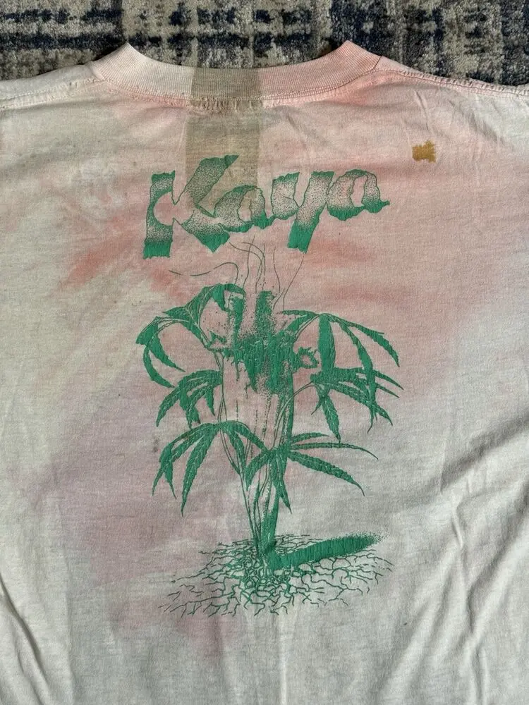 Camiseta Vintage de los 80 Bob Marley & The Wailers Kaya L, camiseta de Reggae Music Roots de Jamaica