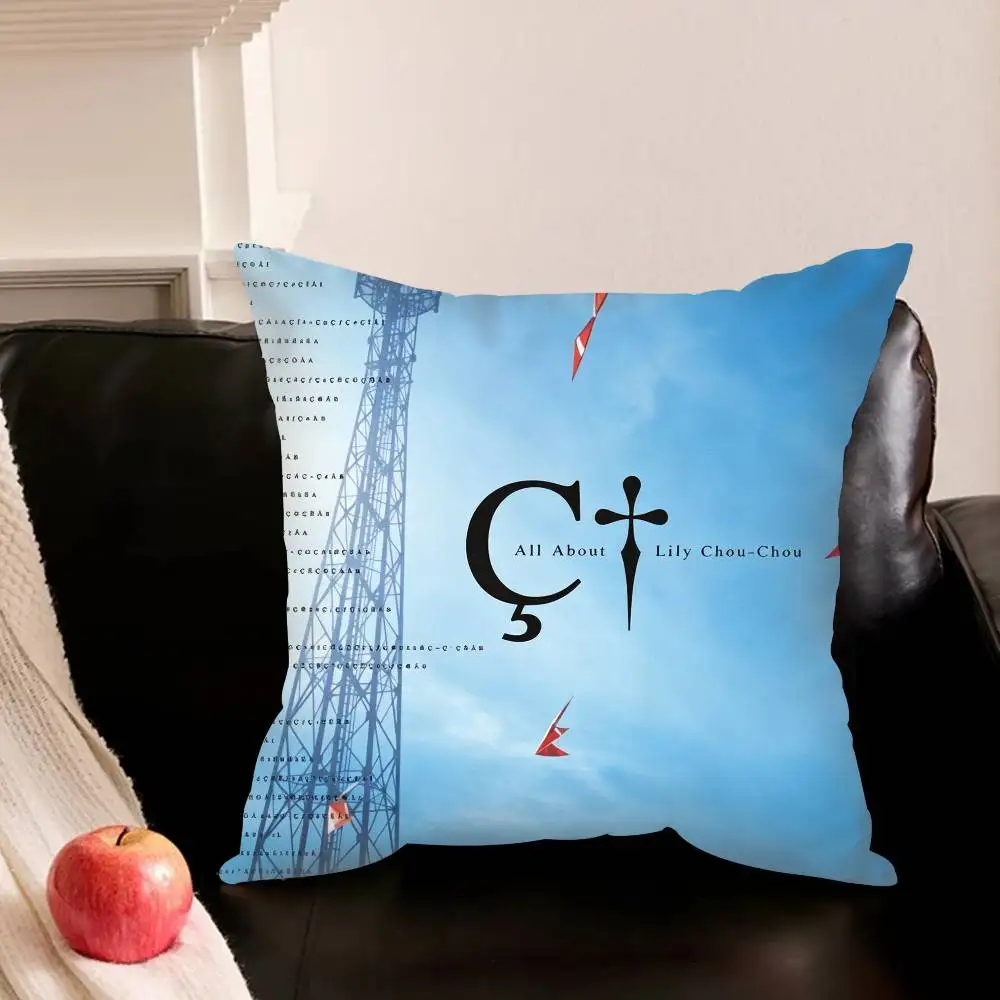 A-All About L-Lily Chou-Chou  Various Sizes Square Pillowcase For Car Home Bedchamber Decor