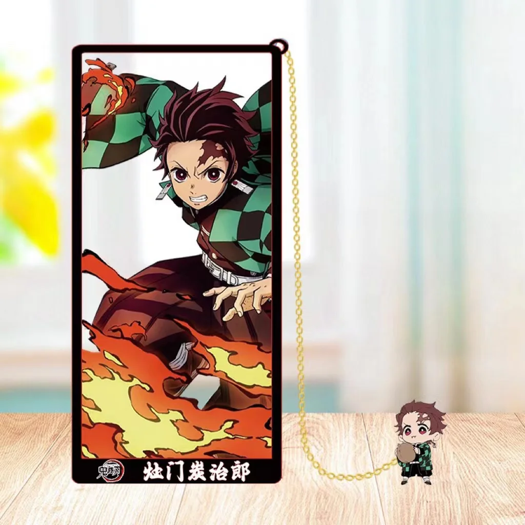 Unique Demon Slayer Metal Bookmarks- Kamado Tanjirou, Agatsuma Zenitsu, Hashibira Inosuke, Tomioka Giyuu, and Kochou Shinobu