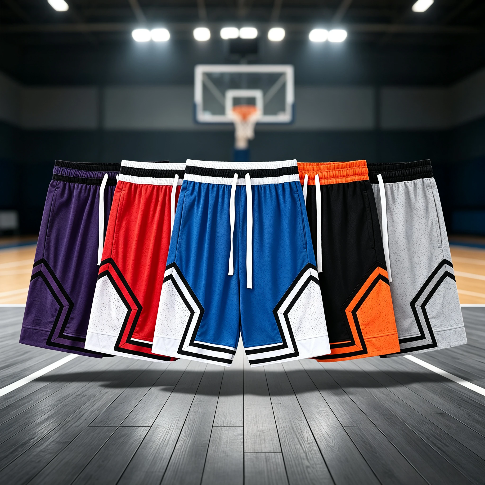 2026 Summer Fashion Vintage Style American Loose Basketball Shorts Adult Athletic Unisex Basketball Quick-drying Short Pants