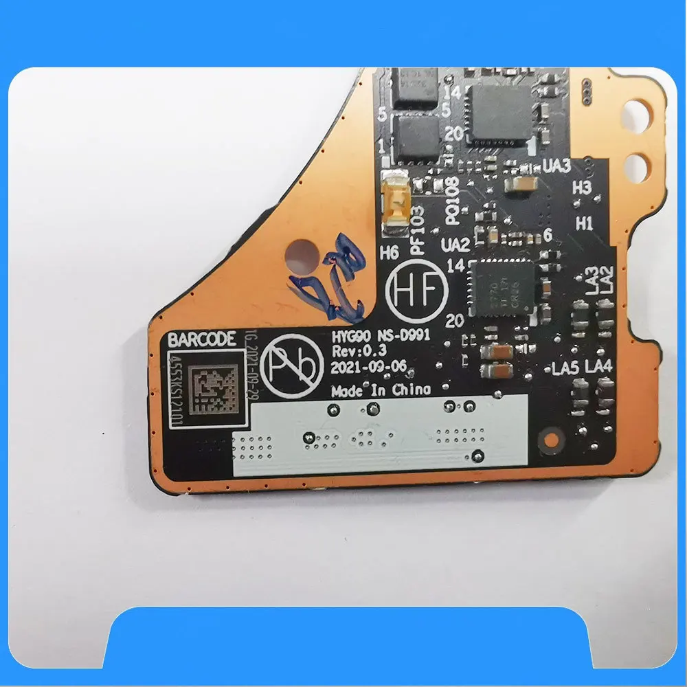For Lenovo Yoga 9 14IAP7 82LU Laptop Audio USB-C Type-c Jack Power Button Board switch Repairing HYG90 NS-D991 5C50S25303 view 4