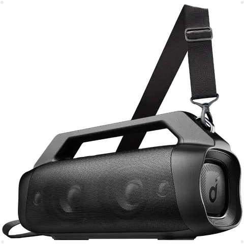 साउंडकोर एंकर मोशन बूम प्लस IP67 आउटडोर स्पीकर 80W स्टीरियो साउंड के साथ, काला 8 best sales एंकर ट्व्स - №1