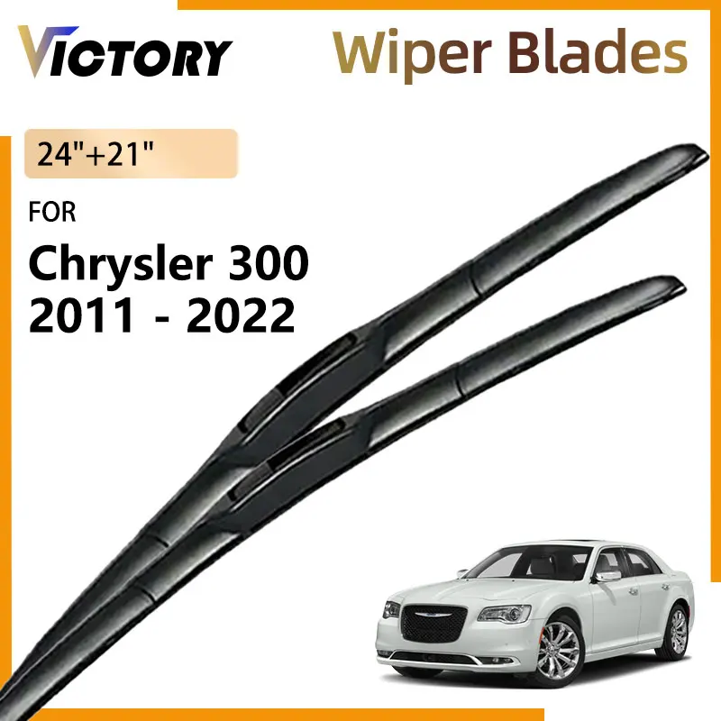 

2X Front Wiper Blades For Chrysler 300C 300 2011 - 2022 2021 2020 2018 2015 2014 2013 SRT-8 Windshield Windscreen Window Brushes