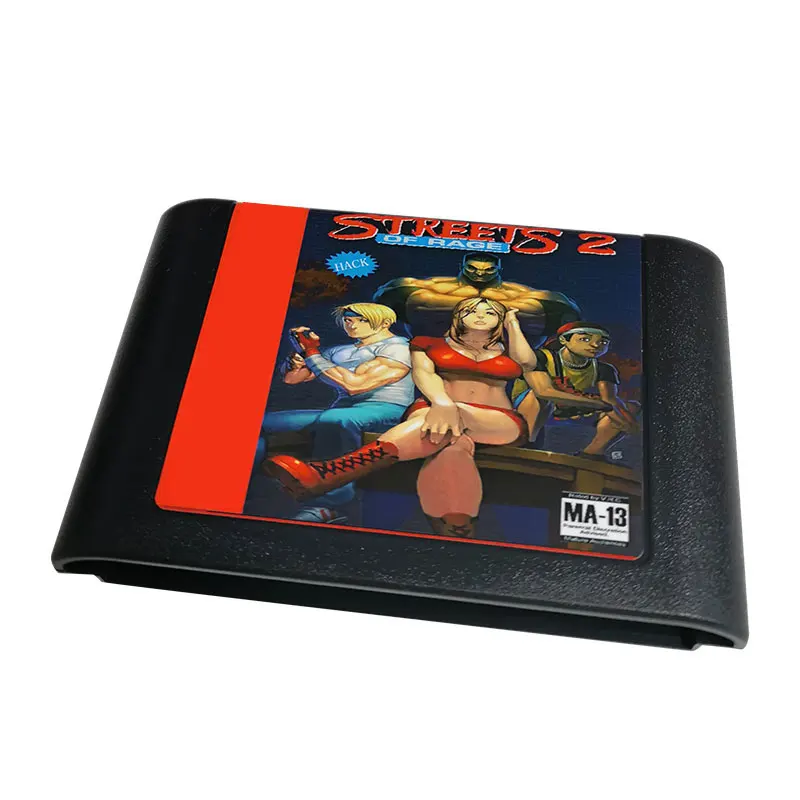 Ulice wściekłości 2 karta gry MD HACK dla Mega dysku dla Sega Genesis i dla oryginalnej konsoli