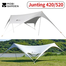 MOBI GARDEN Camping Canopy Waterproof Black Coated Butterfly Sun Shelter 4-8 Person Fast Build Outdoor Large Space Sunscreen