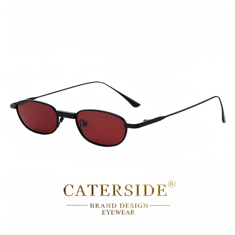 CATERSIDE Retro Polarisierte Sonnenbrille für Herren Kleiner Rahmen TAC-Gläser Punk-Sonnenbrille für Damen Angeln Outdoor Party Brille Sommer – Detail 11