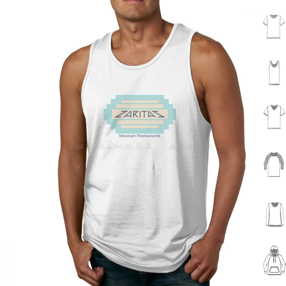 Zaritas Tank Tops Vest Sleeveless Zaritas Mexican Restaurant Madison Wisconsin State Street University