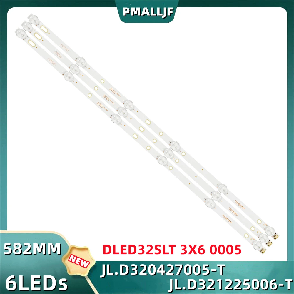 3Pc/Set LED Backlight Strip S412L32H 32L 301C18 HV320WHB-N80 JL.D321225006-T JL.D320427005-T DLED32SLT 3X6 0005