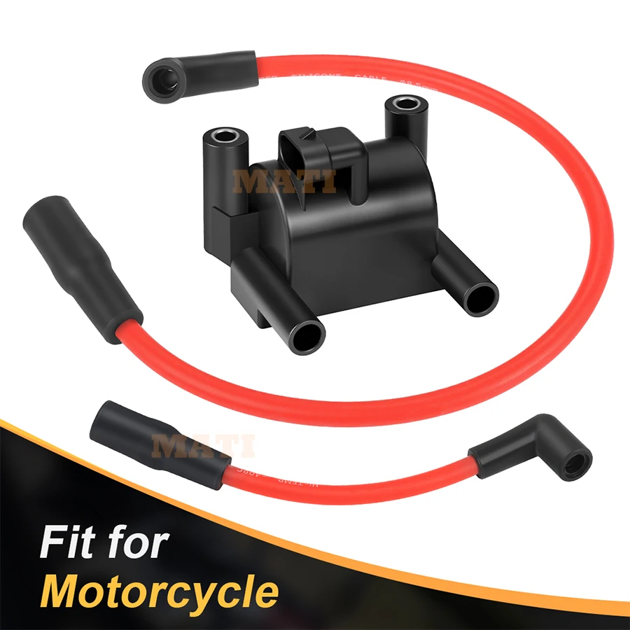 ملف الإشعال وغطاء سلك توصيل الإشعال لـ FXD FLD FXST FXSB FXSE Dyna Low Rider Super Glide CVO Softail Fat Boy 07-2017 31696-07A