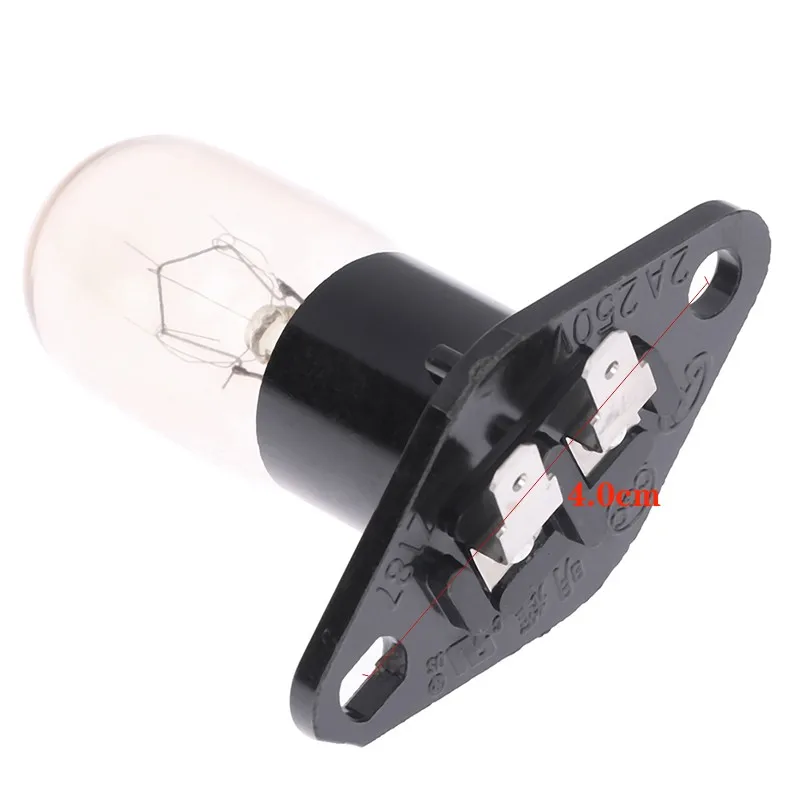 250V 20W LED Microwave Oven Lighting Bulb Small Appliance Bulb With Base For Oven Stove Refrigerator Non-Dimmable