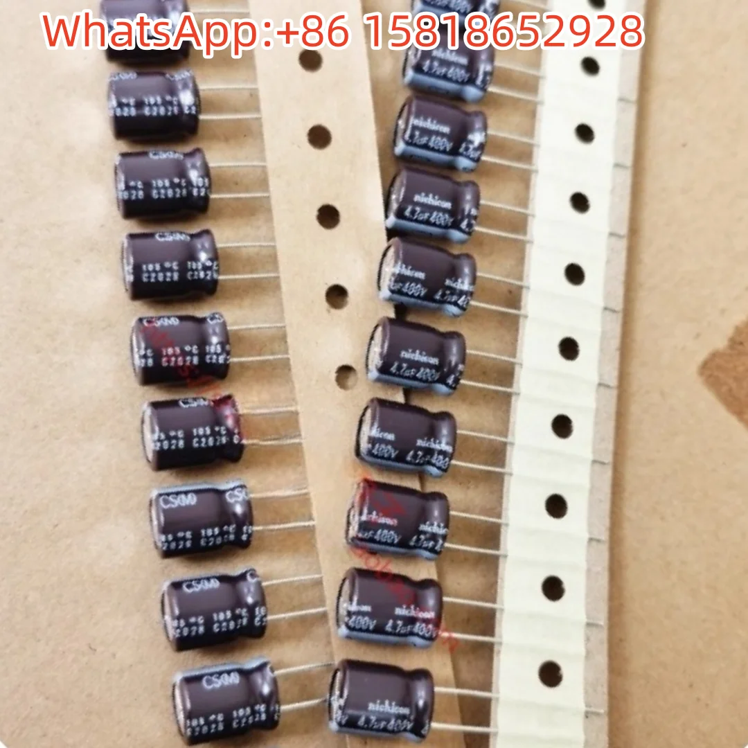 20pcs 400V 4.7uF 10X12.5 Nichicon CS High-Frequency Long-Life 4.7µF 400V Original Electrolytic Capacitors
