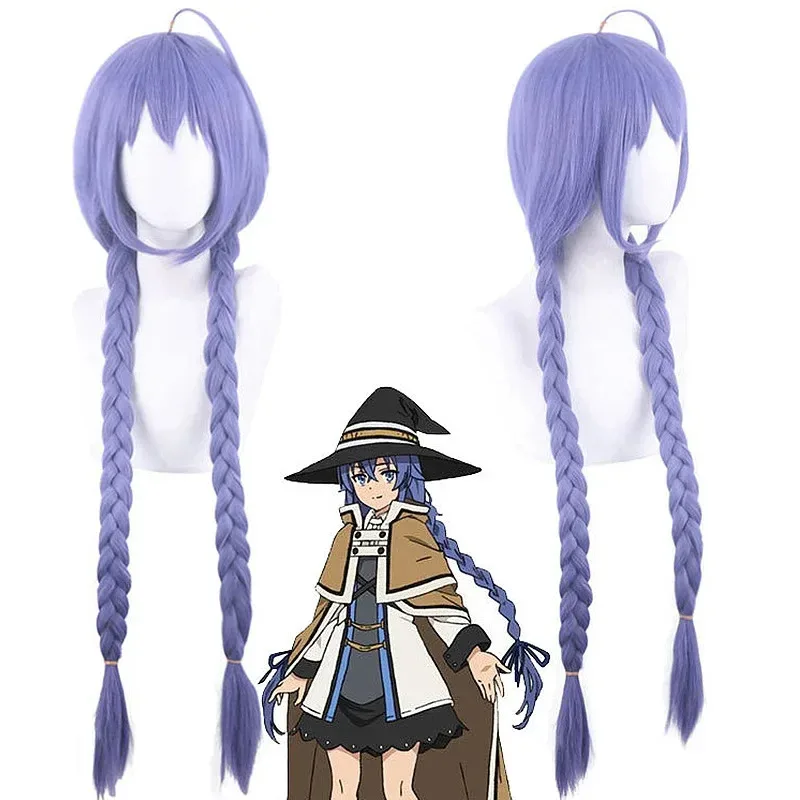 2025 11 Jobless Reincarnation Roxy Cosplay Wigs Anime Coser 100cm Synthetic Long Braided Wig Cute Girl Halloween Party High Qual - view 6