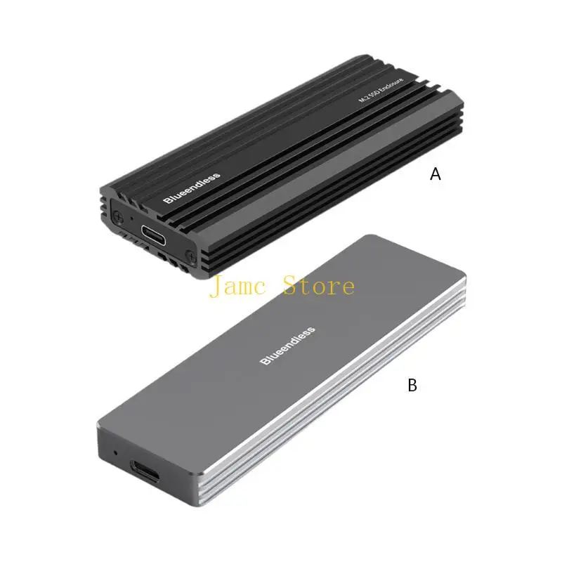 LX0B Blueendless Nvme for M.2 SSD Enclosure USB3.1 Type-C Gen2 10Gbps Fast HDD B