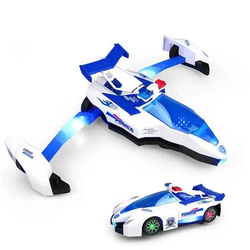 2 em 1 transformação carro um passo modelo de avião deformado veículos modelo dos desenhos animados figura ação veículo transformando brinquedo presente do miúdo