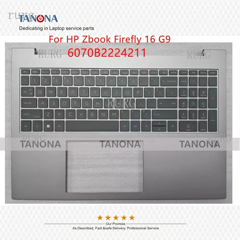 R+ Brand New 6070B2224211, suitable for Zbook Firefly 16 G9, palm rest upper cover, backlit keyboard