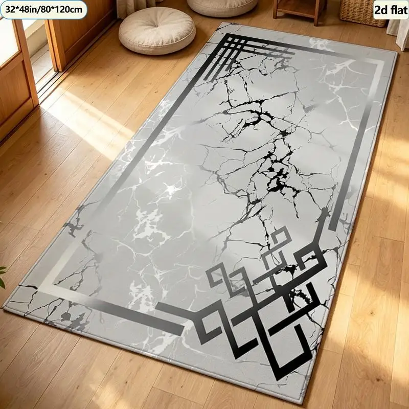 Luxury Golden Geometric Medallion Carpet Flooring Classic Retro Square Area Rug Indoor Home Floor Decoration