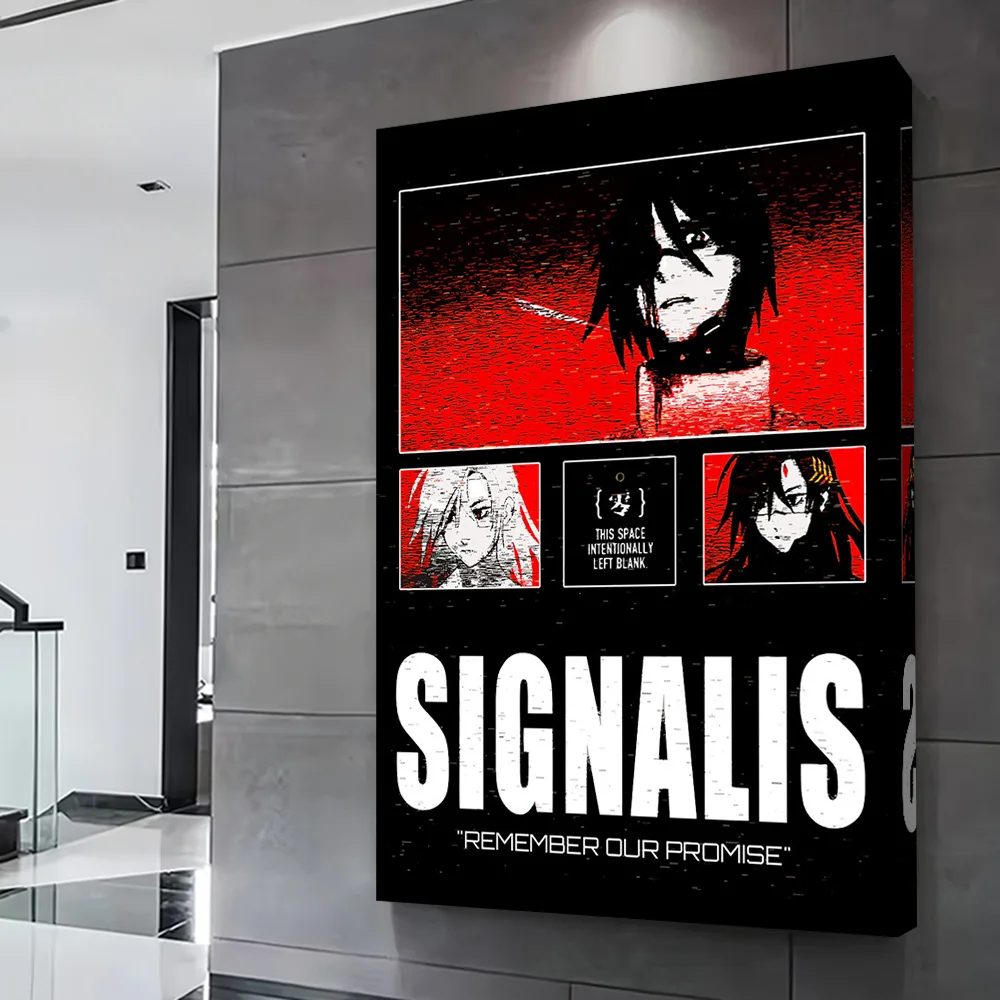 SIGNALIS: Remember Our Promise Poster Customizable Printed Canvas Painting Wall Art Gift for Room Decorating Interior Decoration