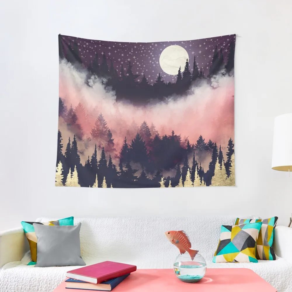 Evening Glow Tapestry Japanese Room Decor Art Mural Tapestry