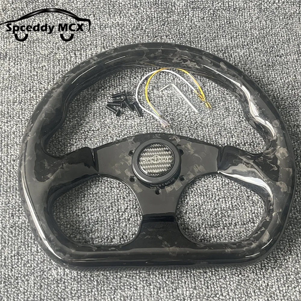 Motorsport Spceddy 100% Full Carbon Fiber Steering Wheel Forging Craft 14inch 340mm Dirft Competitive Spirit 13inch 320mm