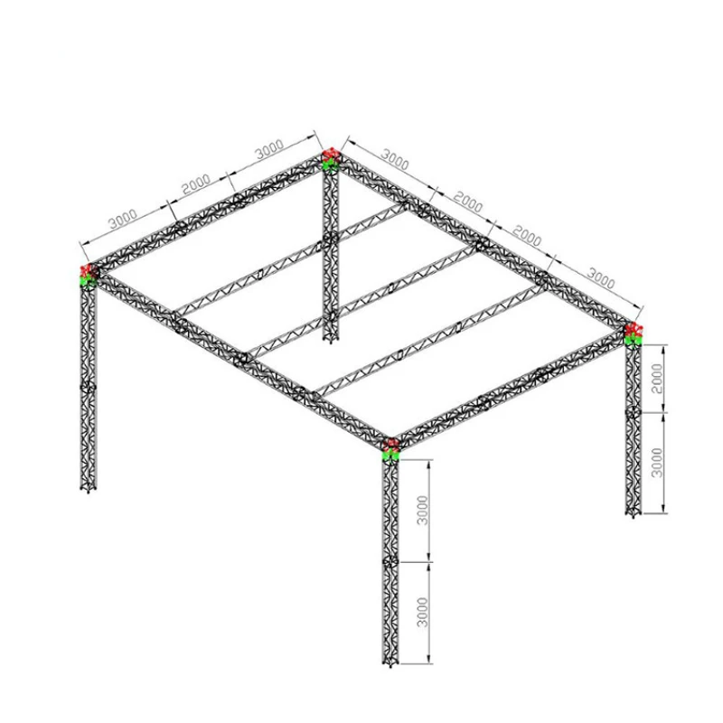 FOR set up  aluminium truss stage  ground support