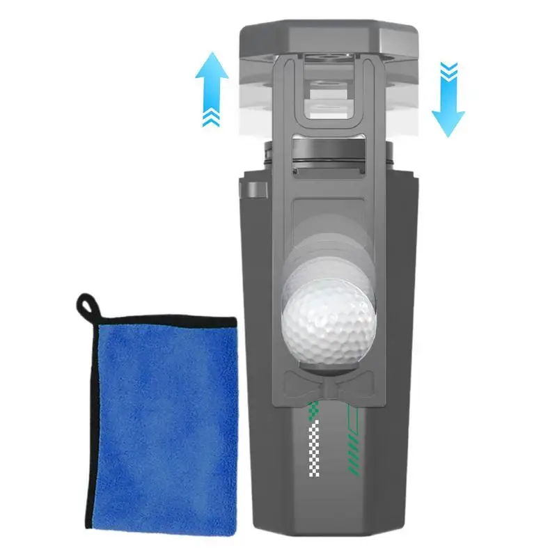 Lavadora de pelotas de Golf con toalla de Golf, limpiador de pelotas de Golf portátil, lavadora de pelotas de Golf, accesorio de limpieza multiusos