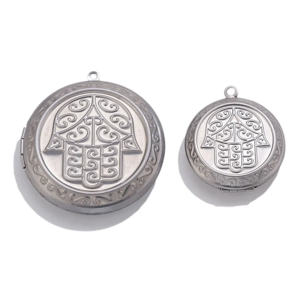 1pcs Stainless Steel Openable Photo Box Shell Heart Oval Memory Collect Locket Stainless Steel Frame Promise Love Keepsake