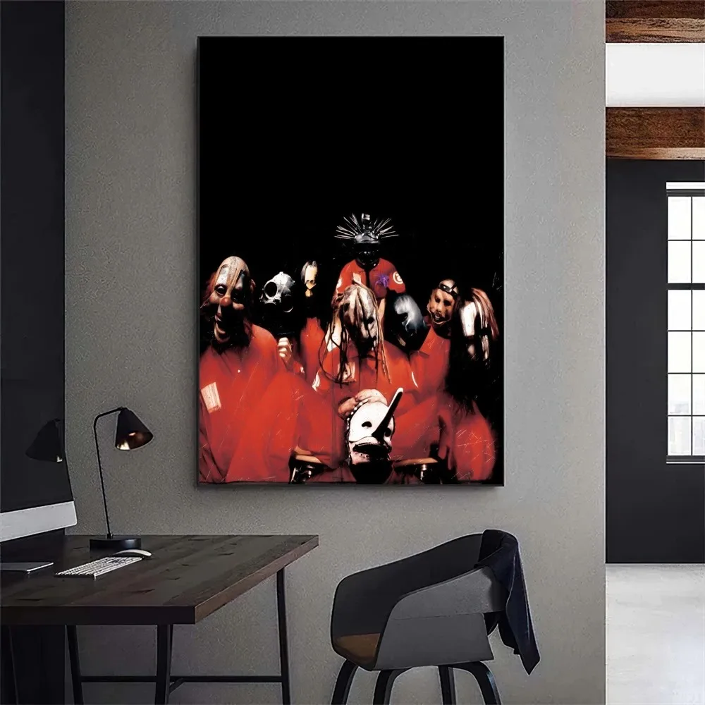 S-Slipknot-Band Poster Gallery Prints Self Adhesive Home Decor Decoration Wall Decals Living Room Sticker