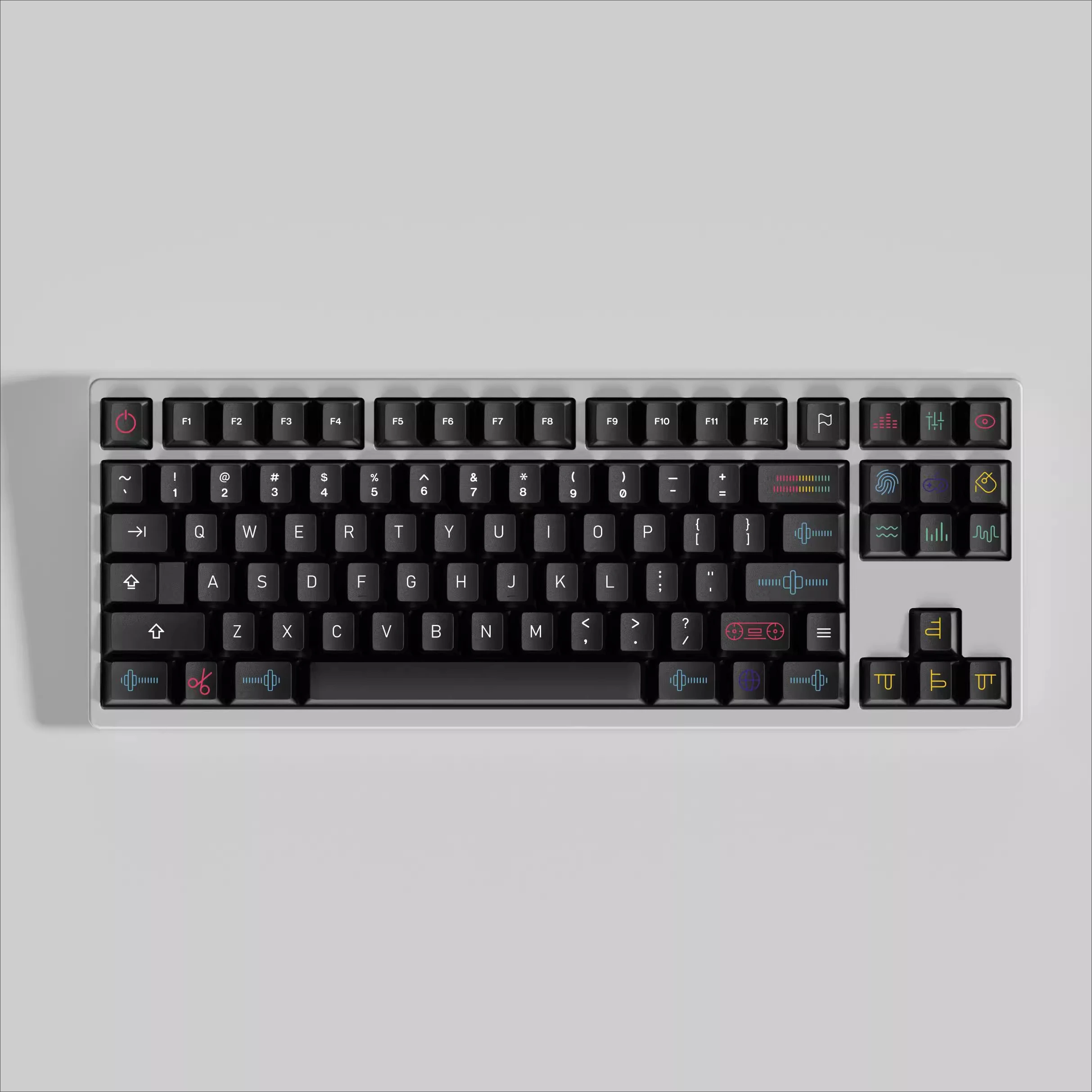 

Playground customized five-sided sublimation full set of keycaps with 7U compatible ALICE