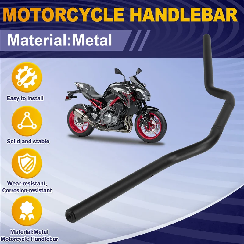 

AW-Black Motorcycle Handlebar Hand Bar For Kawasaki Z900 2020-2024