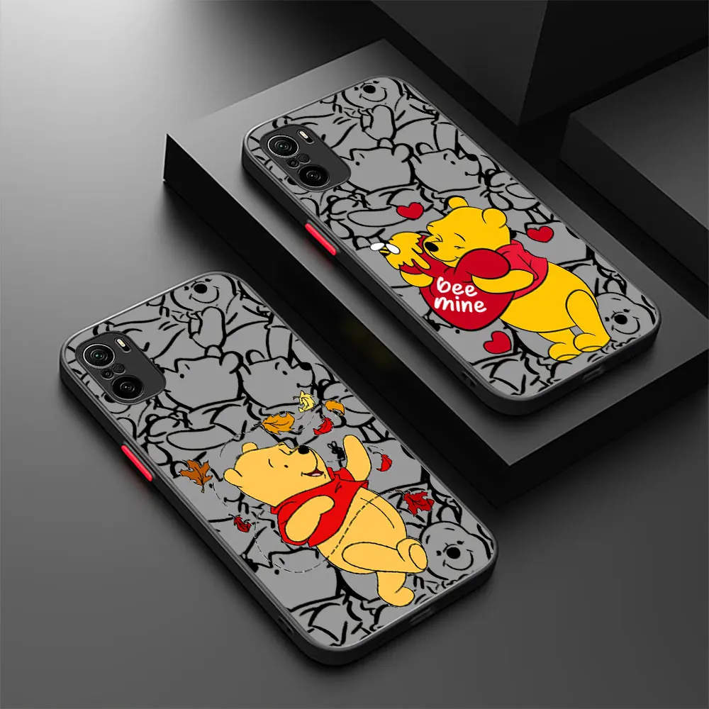 

Disney Winnie The Pooh Phone Case For Xiaomi Redmi 10 10C 9 9C 9T 9A 9T K40 K30 K20 8 8A 7 7A 6 5 5A Pro Plus Matte Back Cover