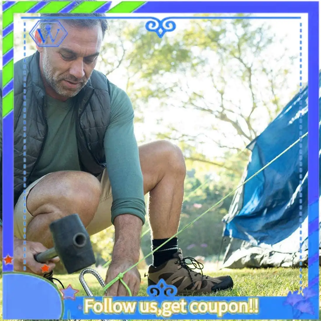 

Easy To Use 6Pcs Garden Ground Rebar Stakes Tent Nails Galvanized Steel U Pegs Gardening Anchors, Heavy Duty Landscape Pins 12 I