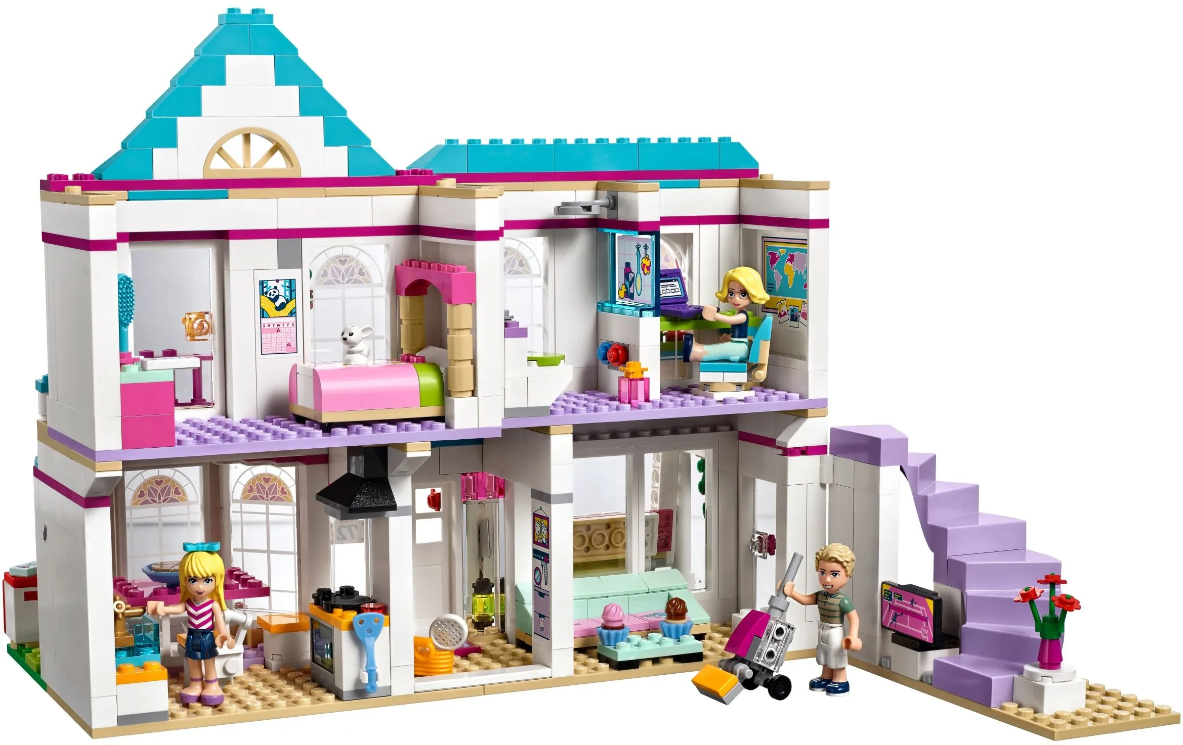 649 stücke Freunde Heartlake City Sommer Stephanie der Haus 10612 Modell Bausteine 41314 Kinder Kid Set Bricks Kompatibel mit